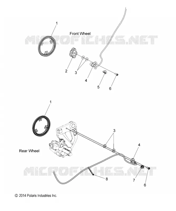 ELECTRICITE, SPEED SENSOR ASM. - V15RW36EE (49VICSENSOR15LW) Polaris VICTORY MOTOCYCLES 1731 2015 BOARDWALK  BOARDWALK  INTL - V15RW36EE