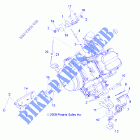 MOTEUR, MOUNTING   A10NG50AA (49ATVMOTEURMTG10SCRAM) pour Polaris SCRAMBLER 500 4X4 de 2010
