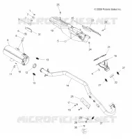 ECHAPPEMENT - A10MH76AJ/MN76AX/AZ (49ATVECHAPPEMENT10SP800)  800 polaris-tout-terrain-atv-quad 2010 SPORTSMAN 800 EFI 49969