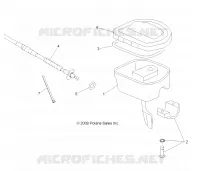 ACCELERATEUR ET COMMODOS   A10EA32AA (49ATVINSTRUMENTS10TBLZR) pour Polaris TRAIL BOSS 330 de 2010
