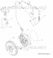 ALLUMAGE SYSTEM   A10EA32AA (49ATVSTATOR08BOSS) pour Polaris TRAIL BOSS 330 de 2010