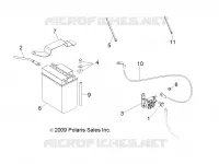 BATTERIE   A10EA32AA (49ATVBATTERIE10TBLZR) pour Polaris TRAIL BOSS 330 de 2010