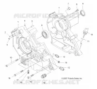 CARTERS MOTEUR   A10EA32AA (49ATVCARTERS MOTEUR08TB) pour Polaris TRAIL BOSS 330 de 2010
