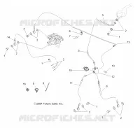 DURITES DE FREIN   A10EA32AA (49ATVFREINLINE10BOSS) pour Polaris TRAIL BOSS 330 de 2010