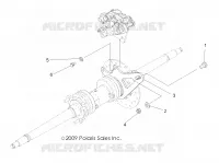 FREINS, SUPPORT ETRIER DE FREIN ARRIERE   A10EA32AA (49ATVCALIPERMTG08SCRAM) pour Polaris TRAIL BOSS 330 de 2010