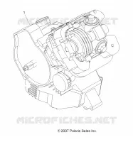 MOTEUR COMPLET   A10EA32AA (49ATVMOTEUR08TB) pour Polaris TRAIL BOSS 330 de 2010