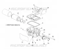 MOTEUR, PRISE D'AIR SYSTEM   A10EA32AA (49ATVBOITE A AIR10TBLZR) pour Polaris TRAIL BOSS 330 de 2010
