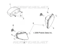 PHARES, TAILIGHTS AND BULBS   A10EA32AA (49ATVPHARE10BOSS) pour Polaris TRAIL BOSS 330 de 2010