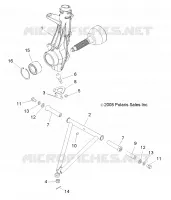SUSPENSION, A ARM and SUPPORT MOUNTING   A10EA32AA (49ATVSUSPFRT10TBLZR) pour Polaris TRAIL BOSS 330 de 2010