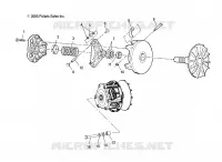 SYSTÈME DE TRANSMISSION, PRIMARY CLUTCH   A10EA32AA (4999202939920293B12) pour Polaris TRAIL BOSS 330 de 2010