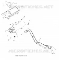 ECHAPPEMENT   A09ZX85FS/CFS (49ATVECHAPPEMENT09SPXP850) pour Polaris SPORTSMAN XP EPS 850 INTL de 2009