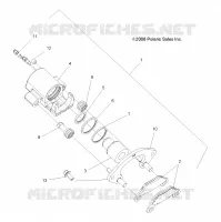 FREIN ARRIERE CALIPER   A09ZX85FS/CFS (49ATVFREINRR09SPXP850I) pour Polaris SPORTSMAN XP EPS 850 INTL de 2009