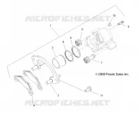 FREIN AVANT CALIPER   A09ZX85FS/CFS (49ATVFREINRR09SPXP850) pour Polaris SPORTSMAN XP EPS 850 INTL de 2009