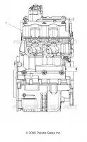 MOTEUR COMPLET   A09ZX85FS (49ATVMOTEUR09SPXP850) pour Polaris SPORTSMAN XP EPS 850 INTL de 2009