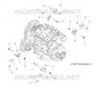 MOTEUR, MOUNTING   A09ZX85FS/CFS (49ATVMOTEURMTG09SPXP850) pour Polaris SPORTSMAN XP EPS 850 INTL de 2009