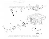 MOTEUR, OIL SYSTEM   A09ZX85FS/CFS (49ATVOIL09SPXP850) pour Polaris SPORTSMAN XP EPS 850 INTL de 2009
