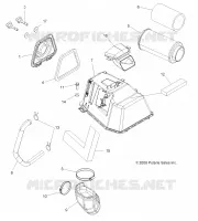 MOTEUR, PRISE D'AIR   A09ZX85FS/CFS (49ATVAIRADMISSION09SPXP550) pour Polaris SPORTSMAN XP EPS 850 INTL de 2009