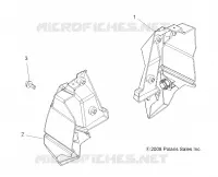 PARE CHOCS ARRIERE   A09ZX85FS/CFS (49ATVPARE CHOCSRR09SPXP550) pour Polaris SPORTSMAN XP EPS 850 INTL de 2009