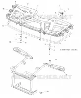 PORTE BAGAGES AVANT   A09ZX85FS/CFS (49ATVRACKMTG09SPXP550) pour Polaris SPORTSMAN XP EPS 850 INTL de 2009