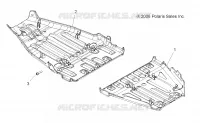 PROTECTIONS INFERIEUR   A09ZX85FS/CFS (49ATVSKIDPLATE09SPXP550) pour Polaris SPORTSMAN XP EPS 850 INTL de 2009