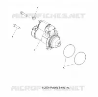 SYSTÈME DE DEMARRAGE   A09ZX85FS/CFS (49ATVDEMARREUR09SPXP850) pour Polaris SPORTSMAN XP EPS 850 INTL de 2009