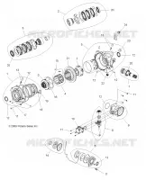 SYSTÈME DE TRANSMISSION, FRONT PONT INTERNALS   A09ZX85FS/CFS (49ATVPONTFWBD09SPXP550) pour Polaris SPORTSMAN XP EPS 850 INTL de 2009