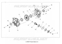 SYSTÈME DE TRANSMISSION, PONT ARRIERE INTERNALS   A09ZX85FS/CFS (49ATVTRANSINTL1332752) pour Polaris SPORTSMAN XP EPS 850 INTL de 2009