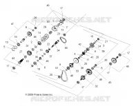 SYSTÈME DE TRANSMISSION, PONT PRINCIPAL INTERNALS   A09ZX85FS/CFS (49ATVTRANSINTL09SPXP850) pour Polaris SPORTSMAN XP EPS 850 INTL de 2009