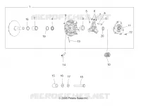 SYSTÈME DE TRANSMISSION, PRIMARY CLUTCH   A09ZX85FS/CFS (49ATVCLUTCH09SPXP550) pour Polaris SPORTSMAN XP EPS 850 INTL de 2009