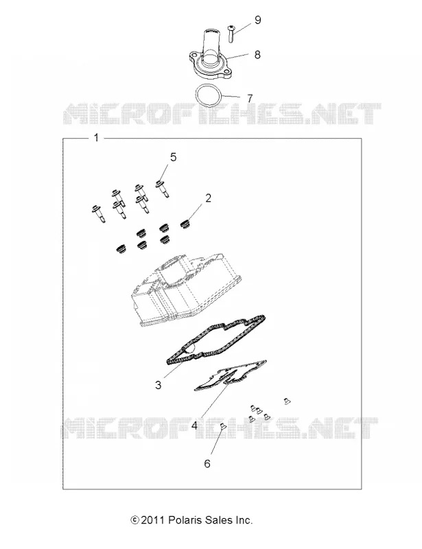 MOTEUR, VALVE COVER - A18SYE95BU  Polaris SPORTSMAN 1000 2018 SPORTSMAN XP TOURING 1000  SPORTSMAN TOURING 1000