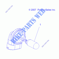 AMPOULES   A08LH46AQ/AX/AZ (49ATVBULBS08SP300) pour Polaris SPORTSMAN 400 HO 4X4 de 2008
