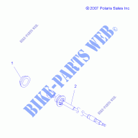 CABLE DE DEMARREUR   A08BA32AA (49ATVCABLE08SCRAM) pour Polaris TRAIL BLAZER 330 de 2008