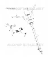 COLONNE DE DIRECTION - A06GP50AA (4999201899920189B02)  500 polaris-tout-terrain-atv-quad 2006 OUTLAW 500 34945