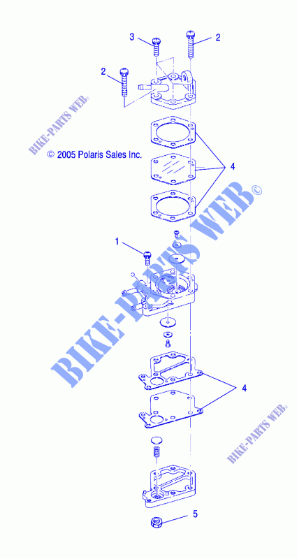 POMPE A CARBURANT   A06BG50AA/FA (4999201549920154D10) pour Polaris SCRAMBLER 500 4X4 de 2006