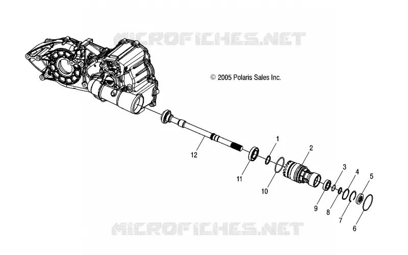 ARBRE DE TRANSMISSION AVANT - A06MH50AQ/AX/AY/AZ/AL/AT (4999200099920009D01) Polaris SPORTSMAN 500 2006 SPORTSMAN 500 EFI  SPORTSMAN 500 EFI - A06MH50AQ