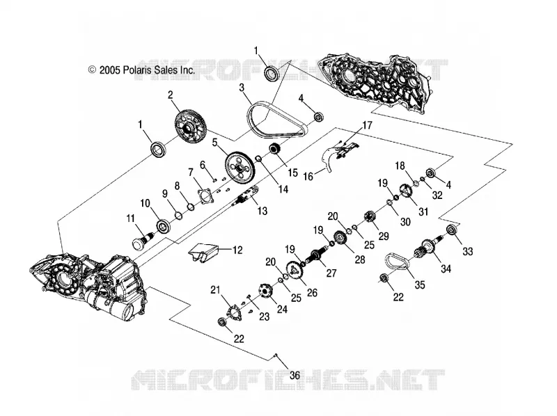 INTERIEUR PONT - A06MH50AQ/AX/AY/AZ/AL/AT (4999200059920005C14) Polaris SPORTSMAN 500 2006 SPORTSMAN 500 EFI  SPORTSMAN 500 EFI - A06MH50AQ