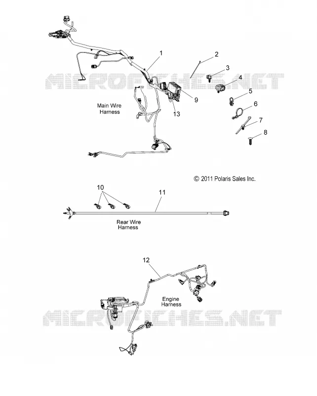 FAISCEAU ELECTRIQUEES - V15RW36EE (49VICHARNESS13S) Polaris VICTORY MOTOCYCLES 1731 2015 BOARDWALK  BOARDWALK, INTL - V15RW36EE