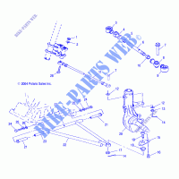 A ARM and SUPPORT MOUNTING   A05CB32AA (4999200489920048B11) pour Polaris MAGNUM 330 2X4 de 2005