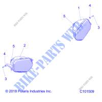 PHARES   A20SGE95AK (C101509) pour Polaris SPORTSMAN XP 1000 S 55