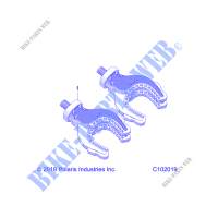 BODY, LOCK AND RIDE RATCHET GRIP   A20SXD95A9 (C102019) pour Polaris SPORTSMAN 1000 XP 48