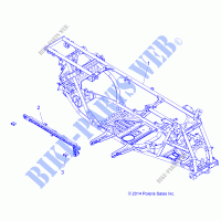 CHASSIS, CHASSIS   A19SYE85BH (49ATVFRAME15850TRG) pour Polaris SPORTSMAN TOURING 850 SP de 2019