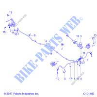 DURITES DE FREIN AND MASTER CYLINDER   A19HZA15A1/A7/B1/B7 (C101403) pour Polaris RANGER 150 EFI de 2019