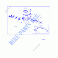 BRAKES, FRONT BRAKE LEVER AND MAITRE CYLINDRE   A19SYS95CH (100932) pour Polaris SPORTSMAN TOURING TRACTOR 1000 de 2019