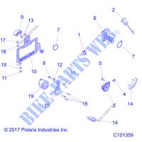 CLIGNOTANTSS   A19SXS95FR (C101359) pour Polaris SPORTSMAN XP 1000 ZUG de 2019
