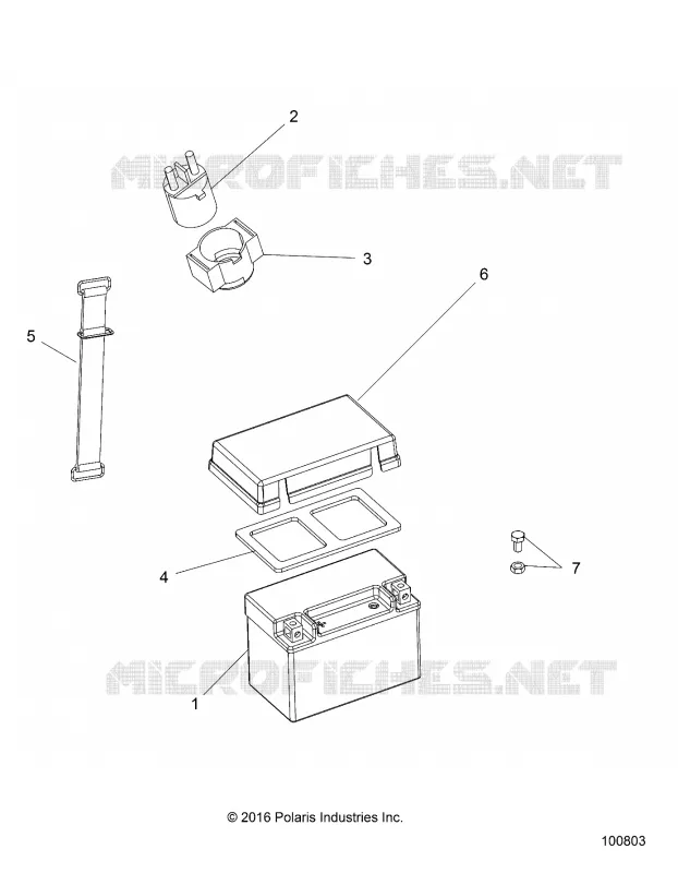 BATTERIE - A17HAA15A7/B7 (100803) Polaris ACE 150 2017 ACE 150  ACE 150