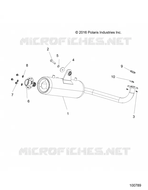ECHAPPEMENT SYSTEM - A17HAA15A7/B7  Polaris ACE 150 2017 ACE 150  ACE 150