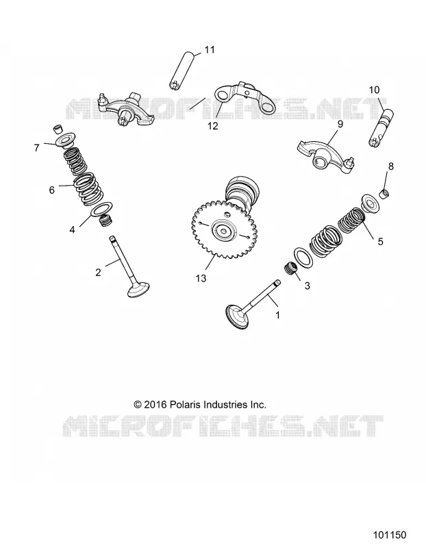 MOTEUR, VALVE TIMING MECHANISM - A17HAA15A7/B7  Polaris ACE 150 2017 ACE 150  ACE 150