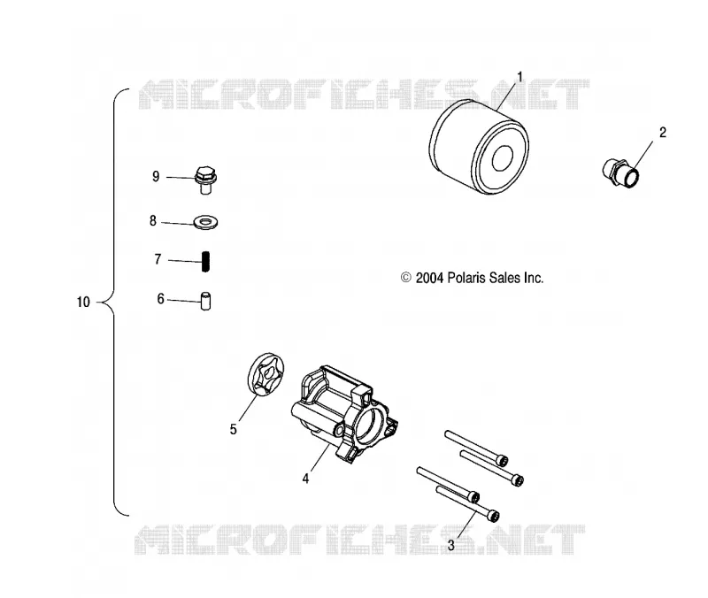 POMPE A HUILE - A05MH59AK/AN (4994199419E02) Polaris SPORTSMAN 600 2005 SPORTSMAN 600  SPORTSMAN 600 - A05MH59AK