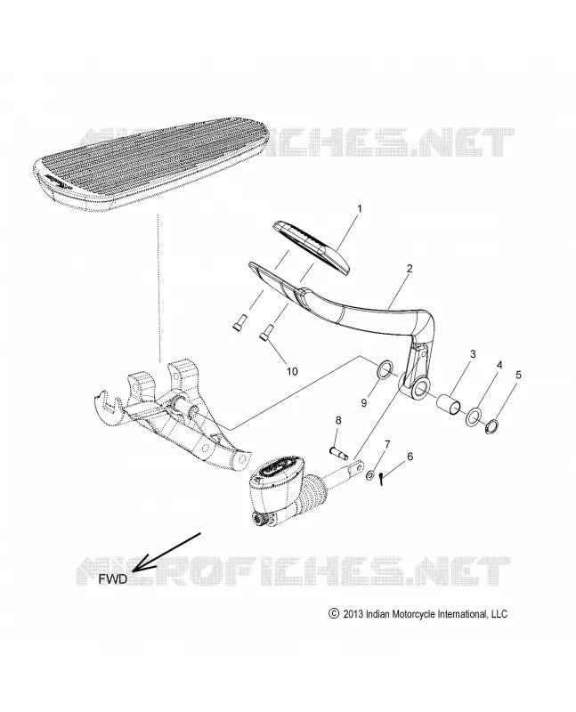 BRAKES, BRAKE PEDAL - N16THAAA  ALL OPTIONS (49INDIANBRAKEPDL14) Polaris INDIAN MOTORCYCLE 1800 2016 SPRINGFIELD  SPRINGFIELD