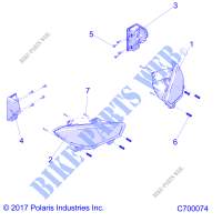 PHARES AND TAILLIGHTS   R20RRB99/A/B (C700074) pour Polaris RANGER 1000 BC FACTORY CHOICE 49S & 50S de 2020